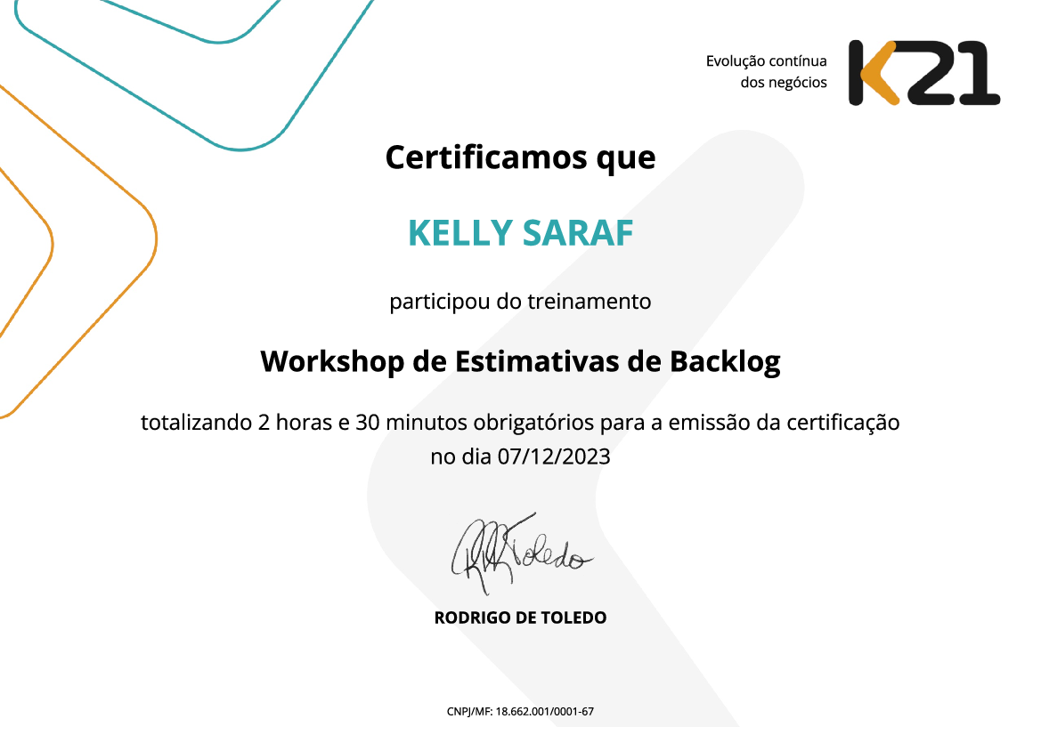 Certificado K21